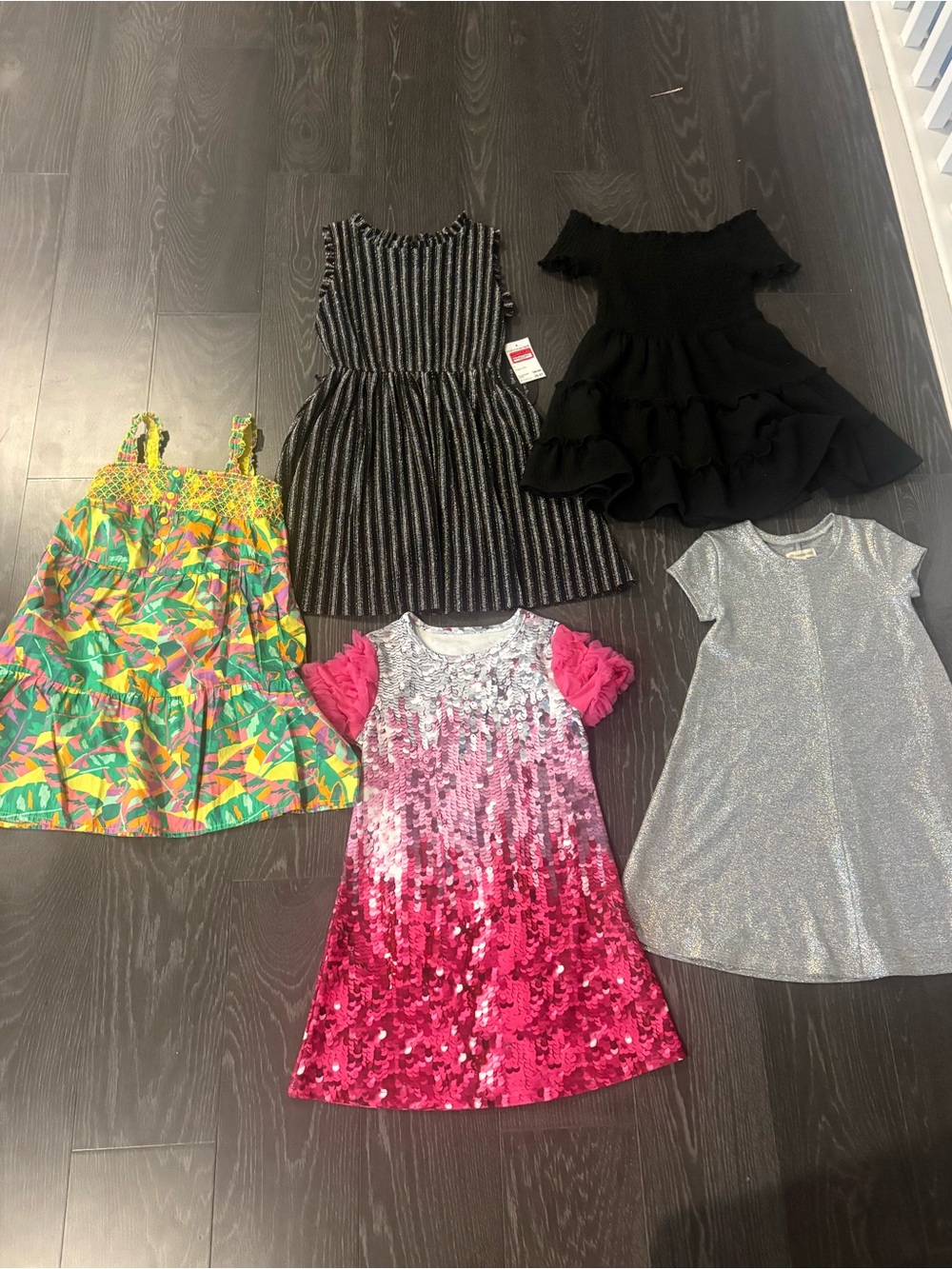 Set of 5 Girls Dresses Sizes 6-8
